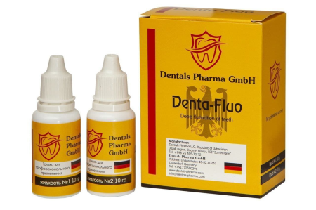 Denta-fluo - Комплект жидкостей для глубокого фторирования эмали и дентина.